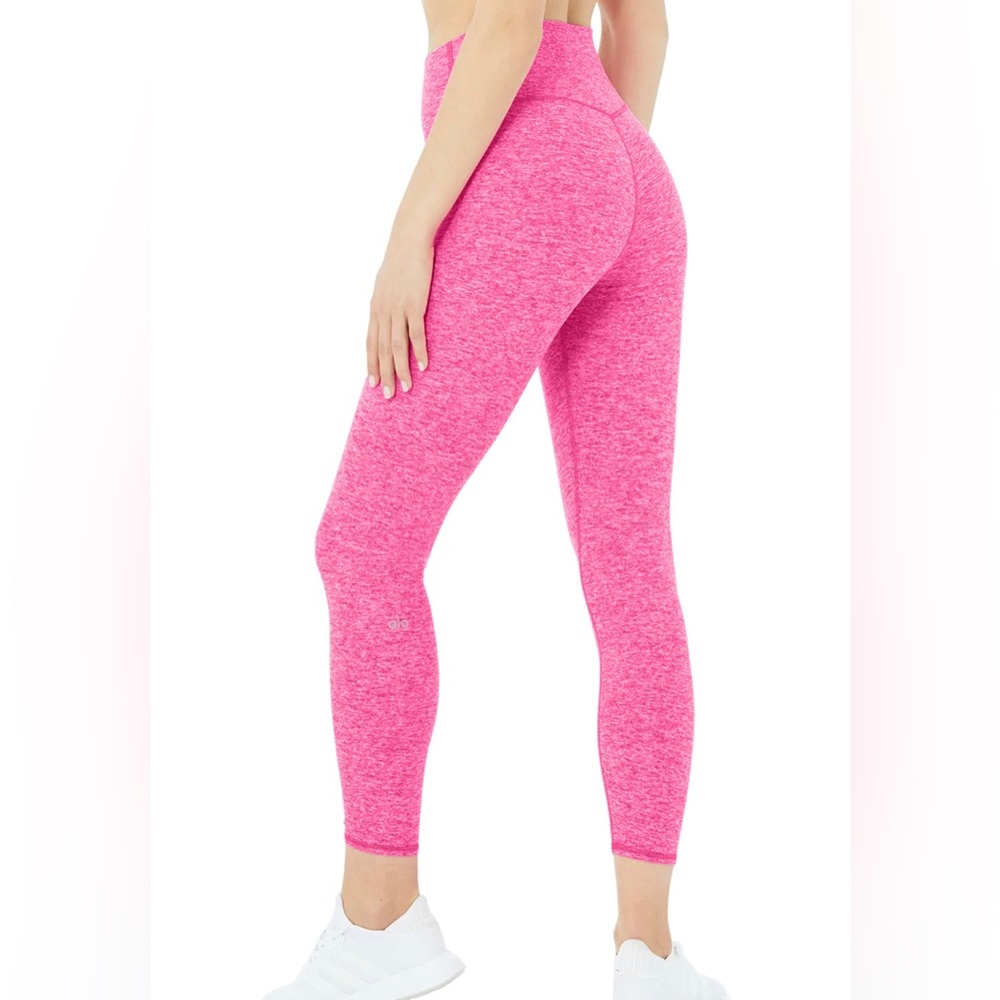 NWT: Alosoft High-Waist 7/8 Highlight Legging in Neon Pink XS